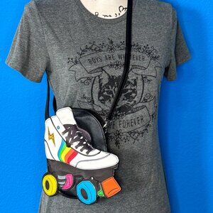 Rollerskate Novely Crossbody Shoulder Bag Purse Adjustable Strap